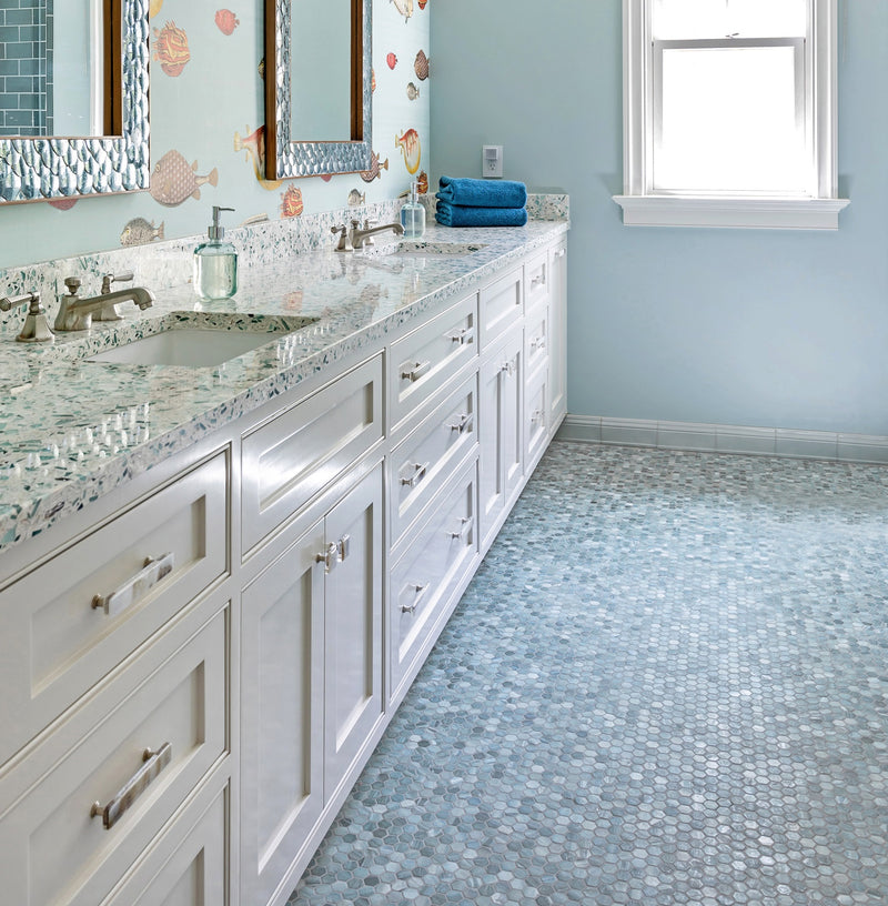 Agate Bathroom Floor