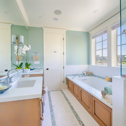 Mosaic Accented Bathroom