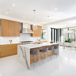 Ka-nū Keel in color Sail, kitchen backsplash