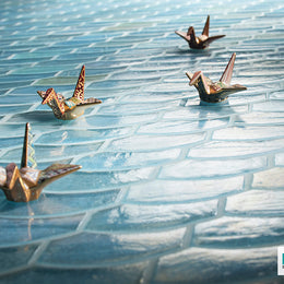 Luce Feather in Mineral Springs Pearl by Lunada Bay Tile