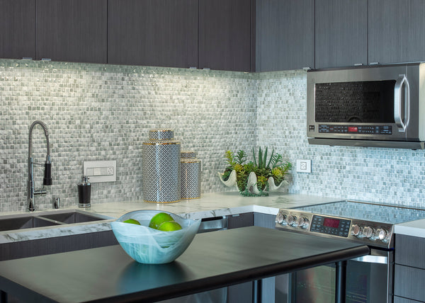 Origami Mosaic Backsplash