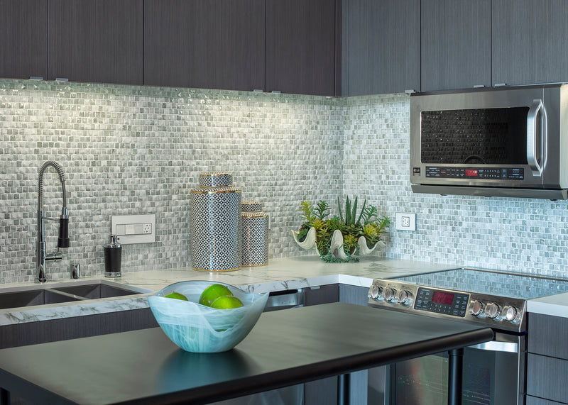 Origami Mosaic Backsplash