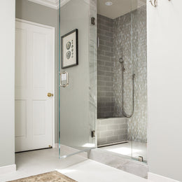 Origami Mosaic Shower Wall