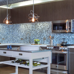 Agate Hexagon Backsplash