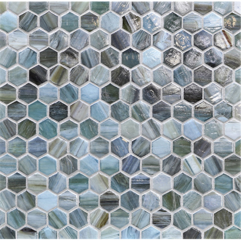 1" Hexagon - Lunada Bay Tile