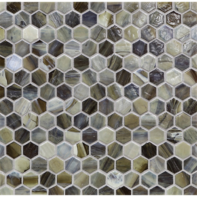 1" Hexagon - Lunada Bay Tile