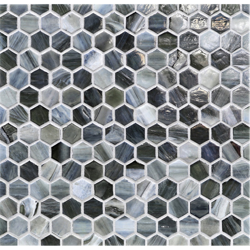 1" Hexagon - Lunada Bay Tile