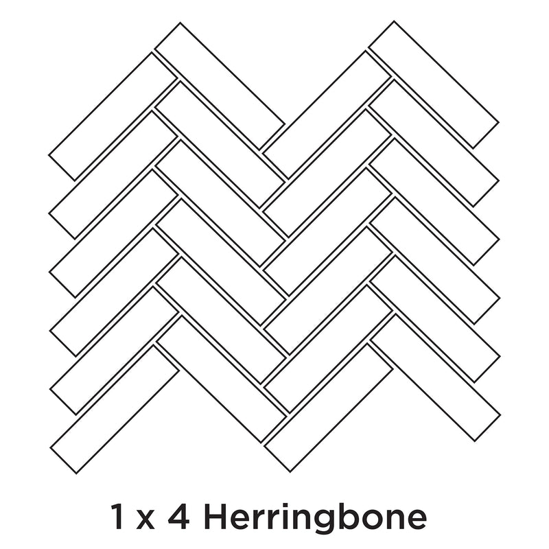 1 x 4 Herringbone | Lunada Bay Tile